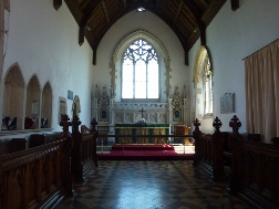 The altar in St Mary's Church.