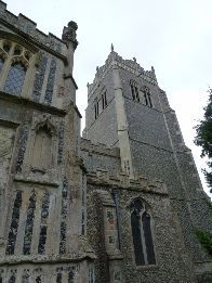 The tower of Mendlesham Church.