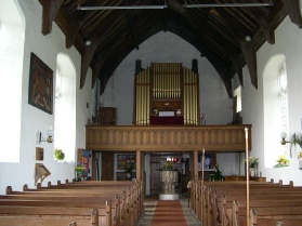 The organ in Metfield Church