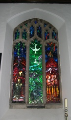 Stained glass in Aldeburgh Church.