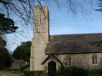 The church in Dunwich.