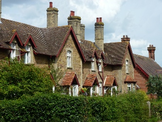 Estate houses in Somerleyton.