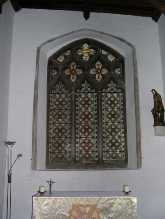 Stained glass window in Halesworth Church