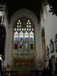 The altar in Southwold church.