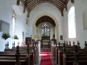 The aisle in South Elmham St Margaret