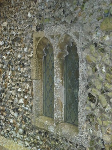Window in church at Fakenham Magna