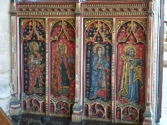 Rood screen in Woolpit Church