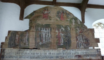 16th Century panel depicting the Last Judgement