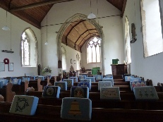 Inside Raydon Church. 