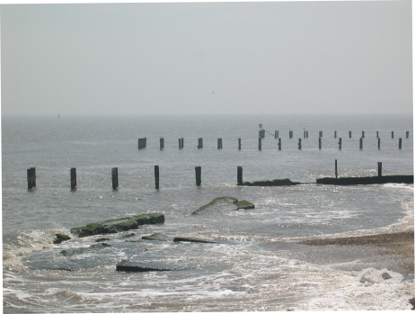 Lowestoft beach area.