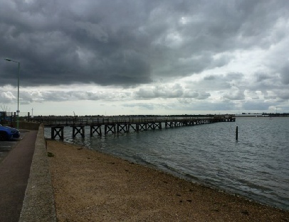 View of the rivers Orwell and Stour at Shotley Gate