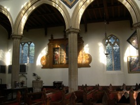 Archways in Raydon Church.