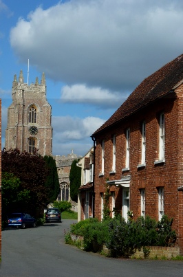 The road to St Mary's Church.